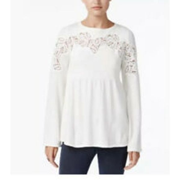 Style & Co. Sweaters - NWT Style & Co 3X Winter White Sweater Floral